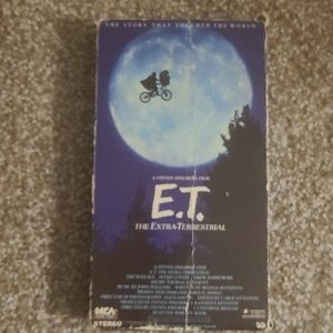 E.T VHS and figurine